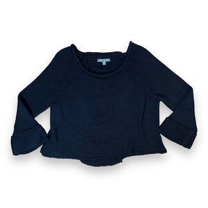 American Eagle Black Cut-Out Sweater